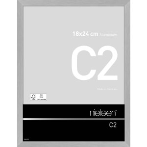 Cadre alu Nielsen C2 18x24 cm structure argent mat