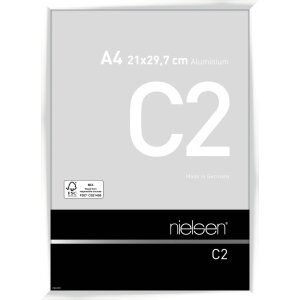 Cadre alu Nielsen C2 21x29,7 cm blanc brillant