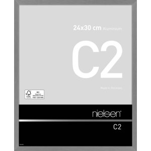 Cadre alu Nielsen C2 24x30 cm structure gris mat