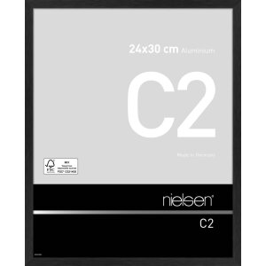 Cadre alu Nielsen C2 24x30 cm structure noir mat