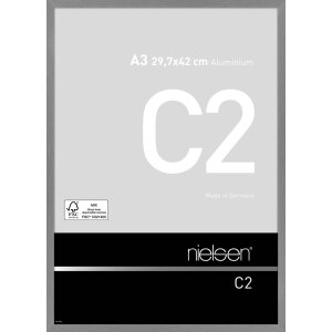 Cadre alu Nielsen C2 structuré gris mat 29,7x42 cm...