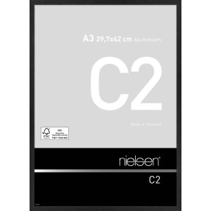 Cadre alu Nielsen C2 29,7x42 cm structure noir mat