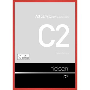 Cadre alu Nielsen C2 29,7x42 cm tornado rouge