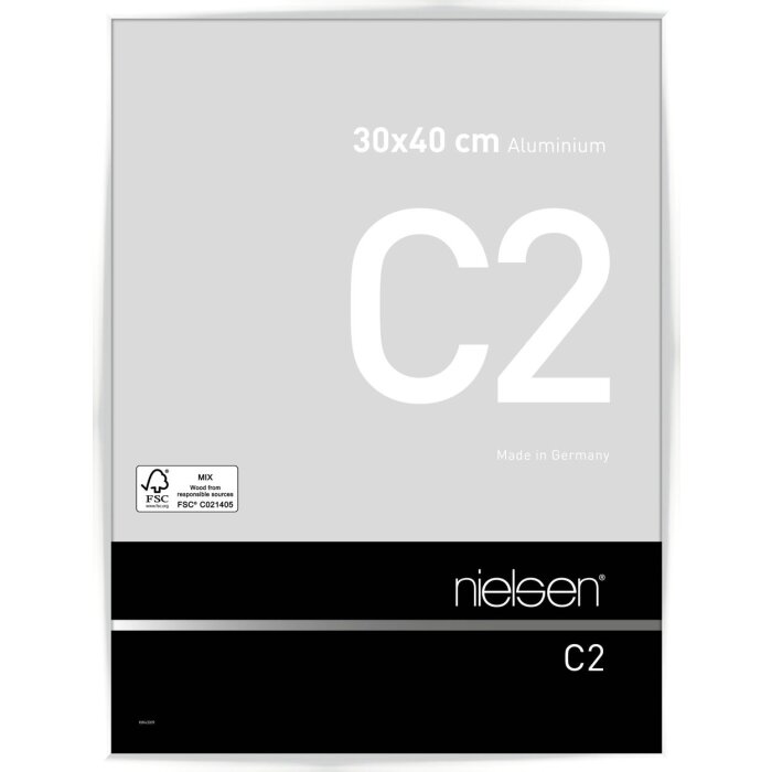 Cadre alu Nielsen C2 30x40 cm blanc brillant