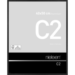 Cadre alu Nielsen C2 40x50 cm structure noir mat