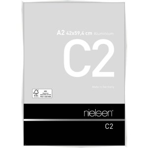 Cadre alu Nielsen C2 42x59,4 cm blanc brillant