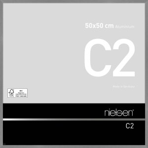 Cadre alu Nielsen C2 50x50 cm structure gris mat