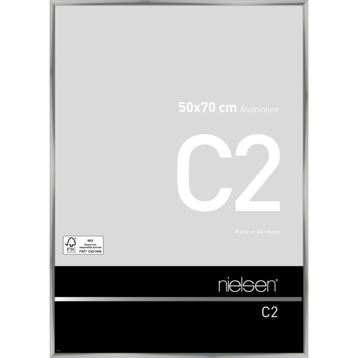 Cadre alu Nielsen C2 50x70 cm argenté