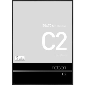 Cadre alu Nielsen C2 50x70 cm structure noir mat