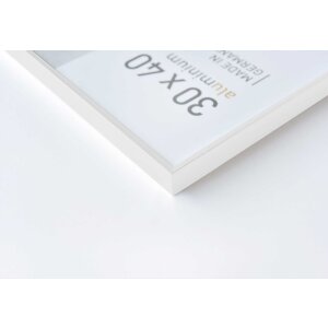 Cadre en aluminium Nielsen Pixel 21x29,7 cm blanc brillant DIN A4 Cadre pour diplômes