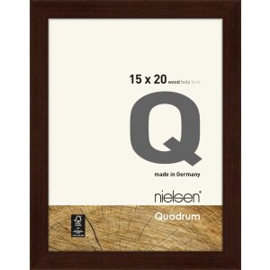 Cadre interchangeable en bois Quadrum 15x20 cm wengé