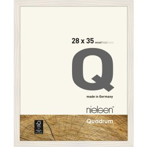 Cadre interchangeable en bois Quadrum 28x35 cm blanc