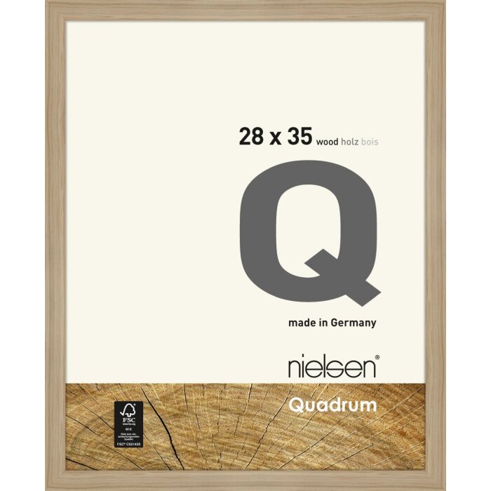 Cadre interchangeable en bois Quadrum 28x35 cm chêne naturel