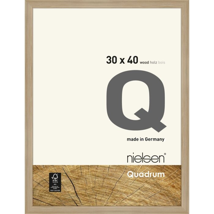 Cadre interchangeable en bois Quadrum 30x40 cm chêne naturel