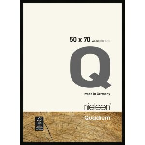 Cadre interchangeable en bois Nielsen Quadrum 50x70 cm noir