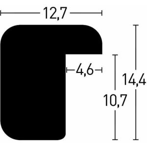 Nielsen cadre en bois Zoom 18x24 cm noir