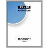 Accent cadre alu 15x20 cm argent mat