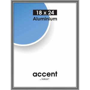 Nielsen Accent cadre alu 18x24 cm gris acier brillant