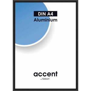 Accent cadre alu 21x29,7 cm noir mat