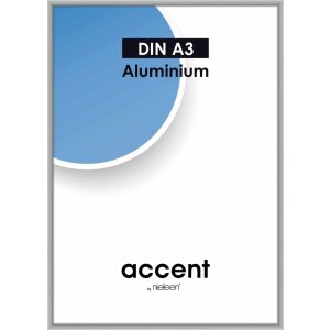 Nielsen cadre alu Accent 29,7x42 cm argent mat DIN A3