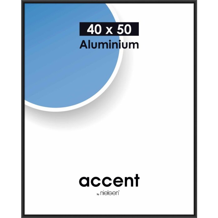 Nielsen Accent cadre alu 40x50 cm noir mat