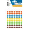 Étiquettes multi-usages HERMA couleurs assorties Ø 8 mm rond papier mat 540 pcs.