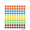 Étiquettes multi-usages HERMA couleurs assorties Ø 8 mm rond papier mat 540 pcs.