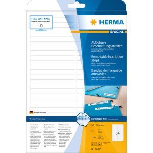 HERMA Bande dinscription détachable A4 96x10 mm...