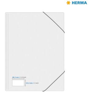 Étiquettes HERMA A4 blanches 48,3x25,4 mm extrêmement adhésives papier mat 1100 pcs.