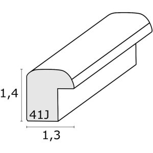 Cadre en bois S41J Deknudt 6x9 cm argenté