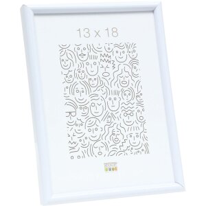 Cadre plastique S011 10x15 cm blanc