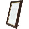 Cadre en bois Deknudt S406 noyer 15x20 cm bord doré