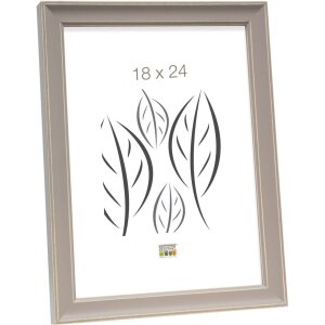 Cadre en bois S40J Lona 20x20 cm beige peint étroit