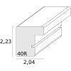 Cadre en bois S40R 13x13 cm blanc