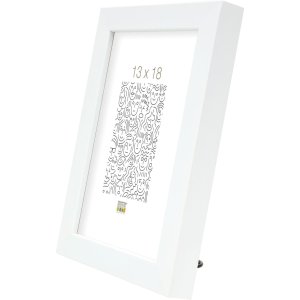 Cadre en bois S40R 13x18 cm blanc