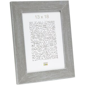 Cadre en bois S49B gris-beige peint 40x50 cm