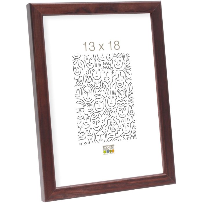 Cadre en bois S41J Deknudt 30x45 cm brun foncé