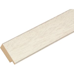 Cadre en bois S49B blanc peint 10x15 cm