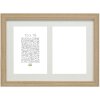 Cadre de galerie en bois S66KB2 beige 2 photos 10x15 cm