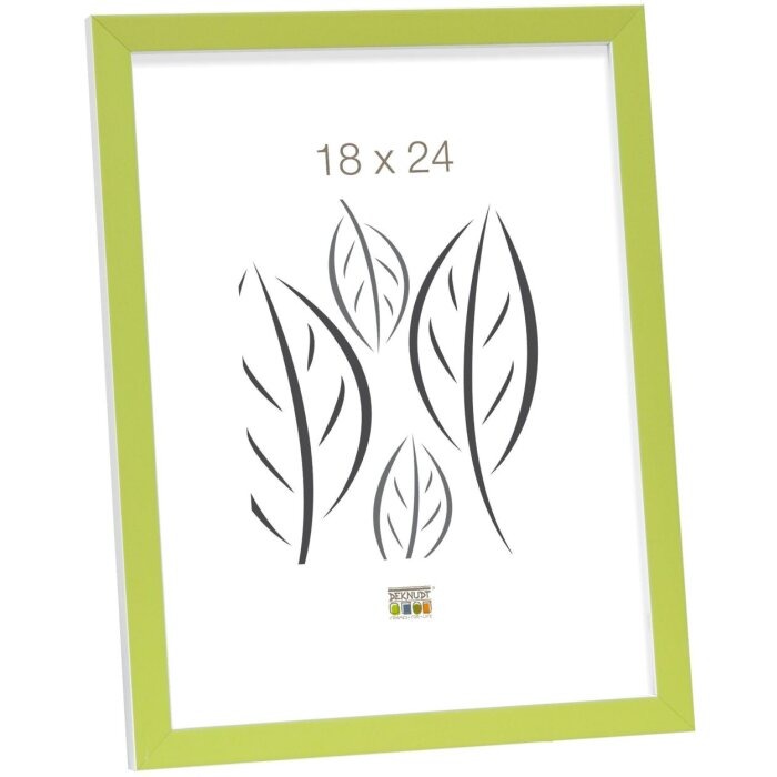 Cadre photo vert et blanc en bois 10,0 x15,0 cm S43AL