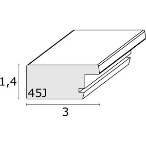 Cadre en bois S45J Basic 13x18 cm brun foncé
