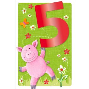 Carte Artebene 5e anniversaire Kids