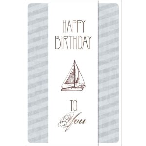 Artebene Carte Anniversaire Voilier