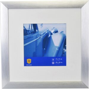 Henzo cadre alu Luzern 20x20 cm argent avec passe-partout...