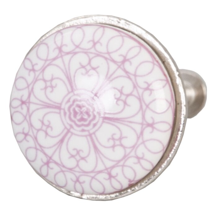 Motif rose blanc (61880)